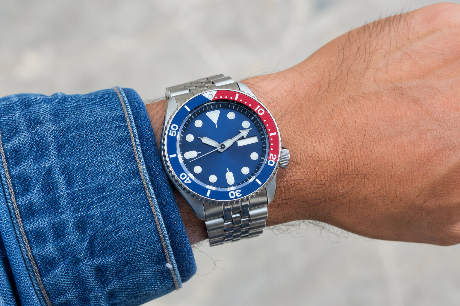 Seiko 5 на запястье