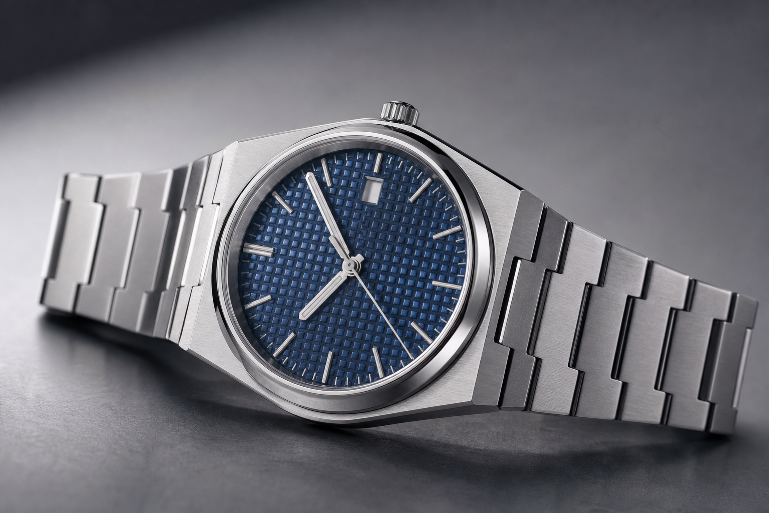 Tissot PRX Powermatic 80 blue waffle dial