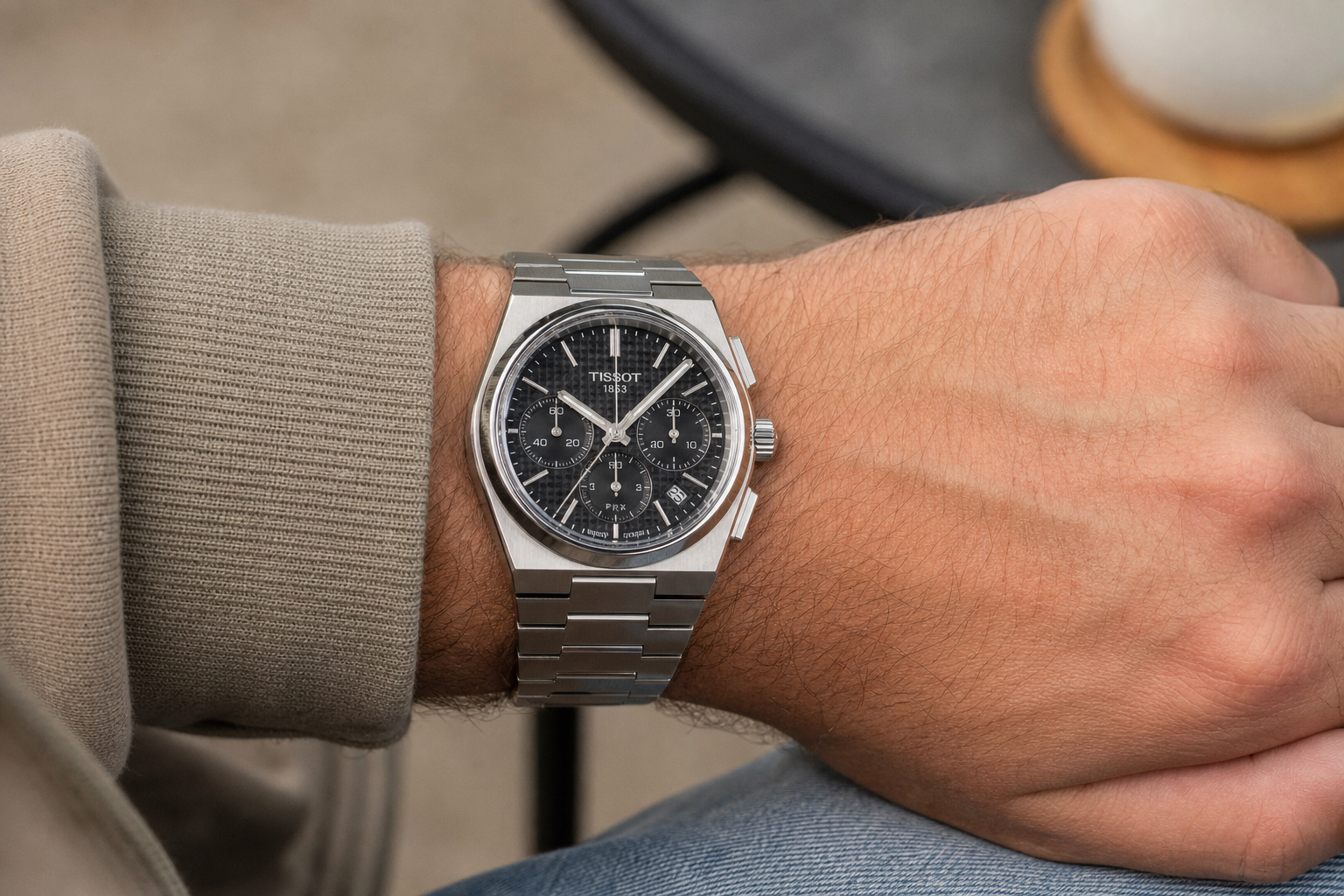 Хронограф Tissot на стальном браслете