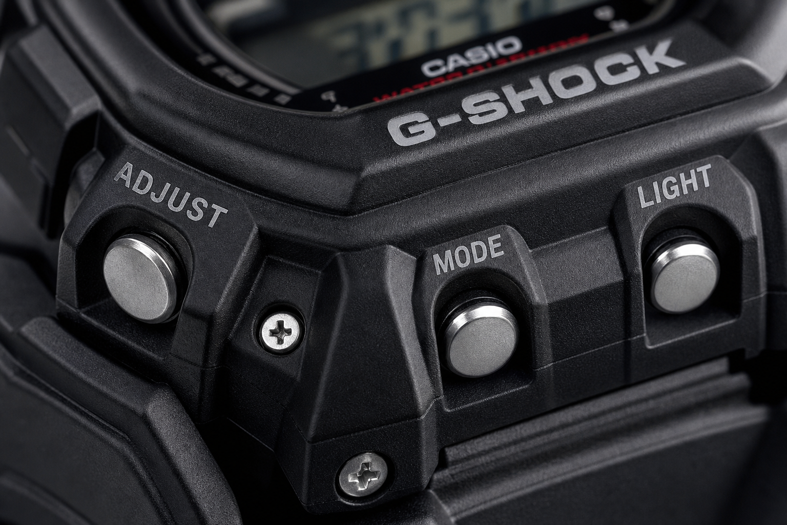 Кнопки Adjust Mode Light на корпусе Casio