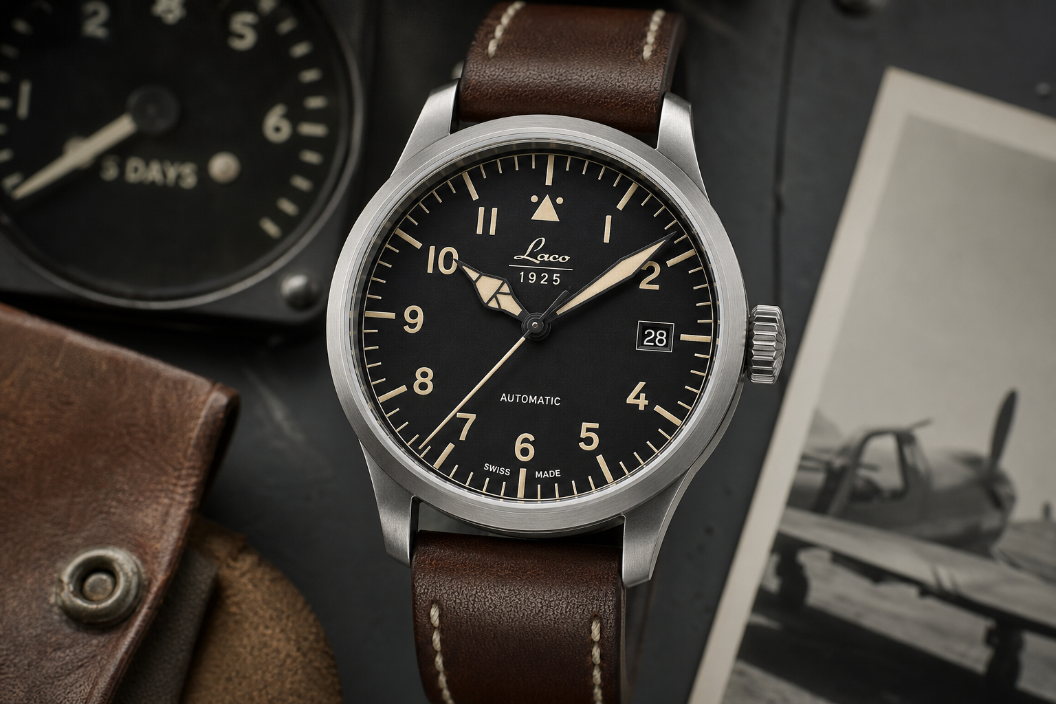 Longines Spirit pilot dial