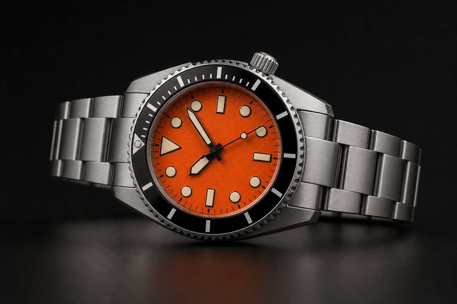 Часы Seiko Prospex на студийном фоне